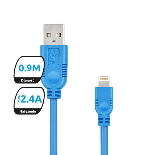 Kabel USB - Lightning EXC MOBILE Whippy, 0.9 m EXC