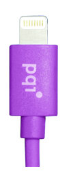 Kabel USB-Lightning iPhone, iPad, iPod PQI i-cable 90, fioletowy PQI