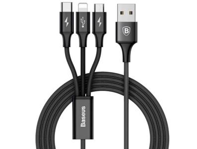 Kabel USB - Lightning/microUSB/USB-C BASEUS CAMLT-SU01, 1.2 m Baseus
