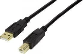 Kabel USB LogiLink USB-A - USB-B 10 m Czarny (UA0264) LogiLink