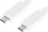 Kabel USB LogiLink USB-A - USB-C 0.5 m Biały (CU0130) LogiLink