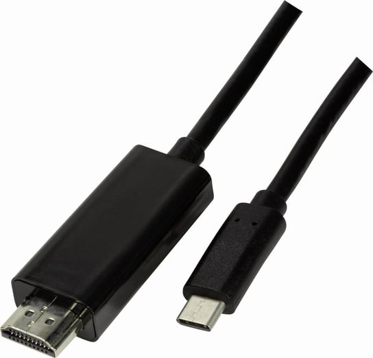 Kabel USB LogiLink USB-C - HDMI 1.8 m Czarny (UA0329) LogiLink