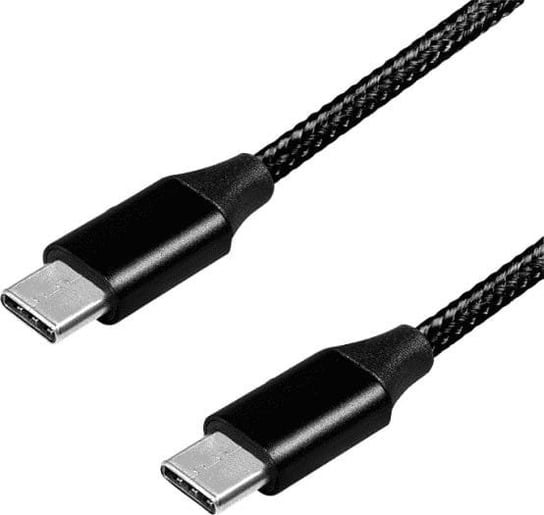 Kabel USB LogiLink USB-C - USB-C 0.3 m Czarny (CU0153) LogiLink