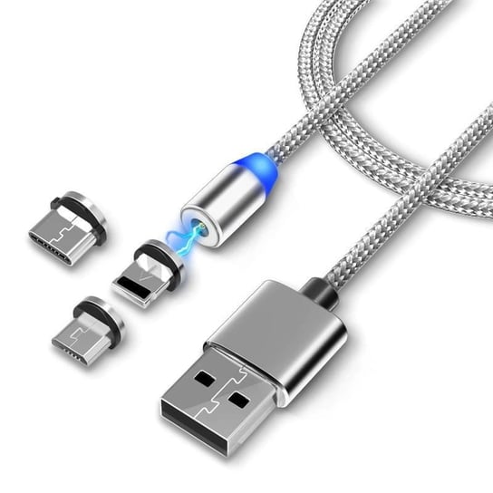 Kabel Usb Magnetyczny 3W1 Micro Usb / Usb-C / Lightning Va0017 Vayox VAYOX