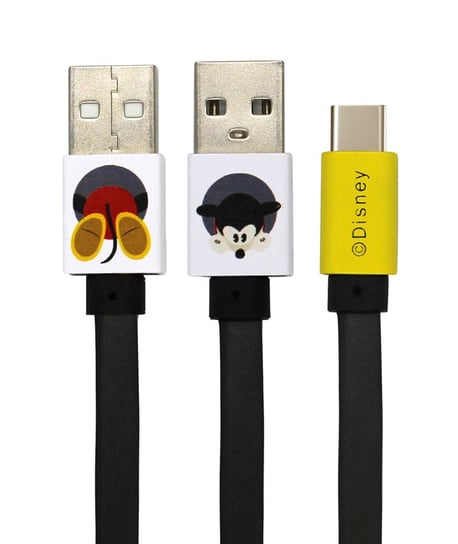 Kabel USB Mickey Tułów Type-C Disney Szary Disney