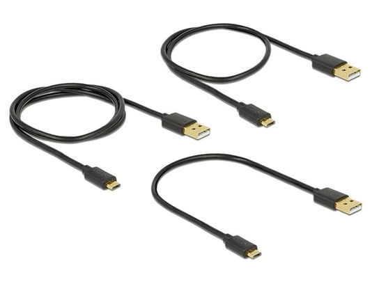 Kabel usb micro am-mbm5p 2.0 0.3m 0.6m 0.9m zestaw delock Delock