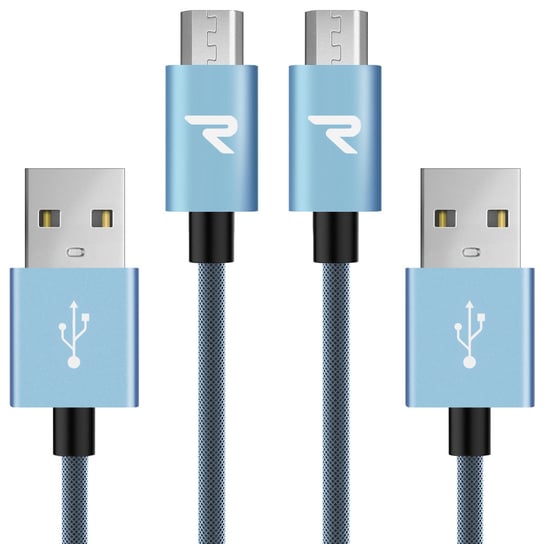 Kabel USB micro USB 1m (zestaw 2 szt.) Rampow