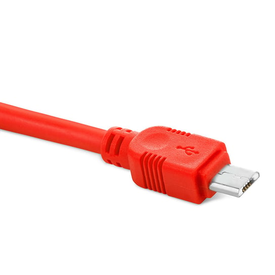 Kabel USB - micro USB EXC Whippy, 2 m, czerwony EXC