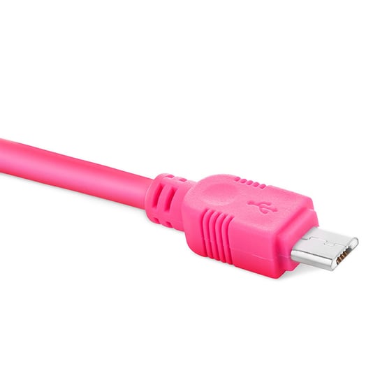 Kabel USB - micro USB EXC Whippy, 2 m, różowy EXC