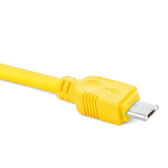 Kabel USB - micro USB EXC Whippy, 2 m, żółty EXC
