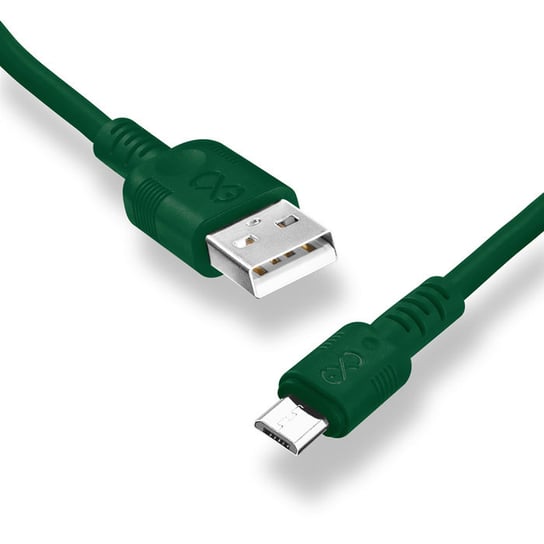 Kabel USB - micro USB eXc WHIPPY 2m ciemny zielony EXC