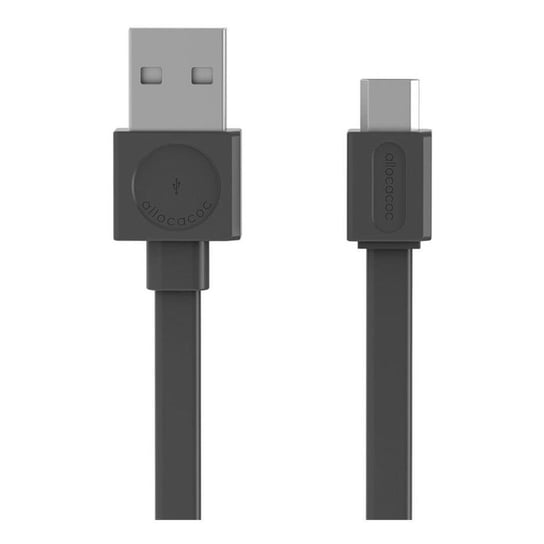 Kabel USB - microUSB ALLOCACOC Flat 10452GY/USBMBC, 1,5 m ALLOCACOC