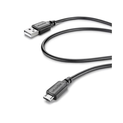 Kabel USB - microUSB CELLULAR LINE CUSBDATACABMICROUSB, 1.15 m CELLULAR LINE