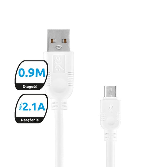 Kabel USB - microUSB EXC MOBILE Whippy, 0.9 m EXC