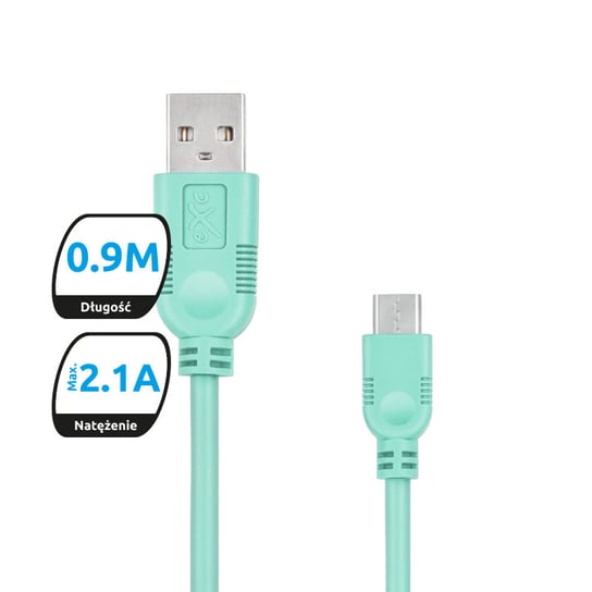 Kabel USB - microUSB EXC MOBILE Whippy, 0.9 m EXC