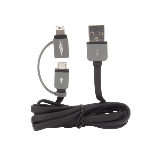 Kabel USB - microUSB/Lightning ANSMANN 2w1 Ansmann