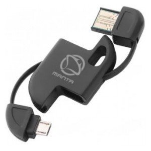 Kabel USB - microUSB MANTA Zig-Zag, 0.2 m Manta