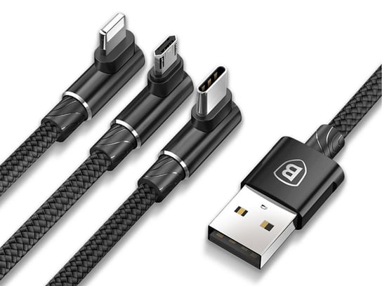 Kabel USB - microUSB / USB-C / Lightning BASEUS MVP, 1.2 m Baseus