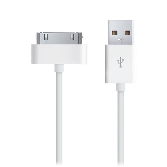 Kabel USB OCIODUAL [Kompatybilny iPhone 4 - 4S - 3G - 3GS - iPod Nano - iPad 2 - 3] Ładowarka Biała 1 Metr OCIODUAL