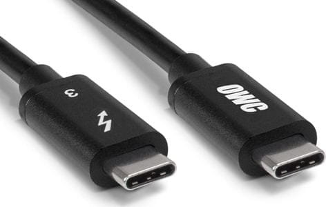 Kabel USB OWC USB-C - USB-C 1 m Czarny (OWCCBLT3AC1.0BP) OWC