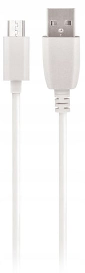 Kabel USB Setty 1m 2A microUSB Biały Setty