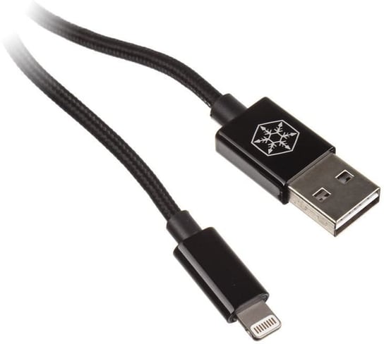 Kabel USB SilverStone USB-A - Lightning 1 m Czarny (SST-CPU03J-1000) Silverstone