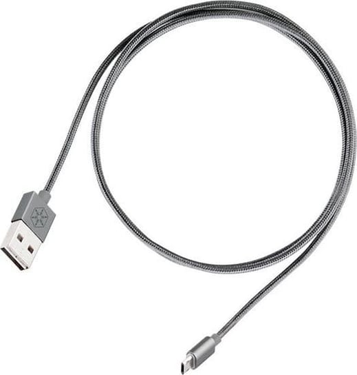 Kabel USB SilverStone USB-A - microUSB 1 m Grafitowy (52008) Silverstone