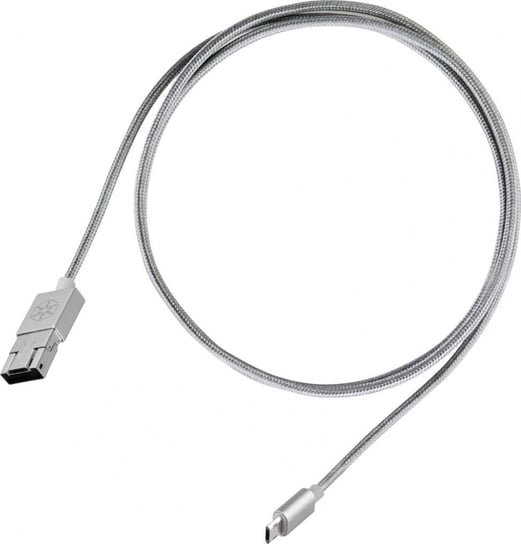 Kabel USB SilverStone USB-A - microUSB 1 m Grafitowy (52011) Silverstone