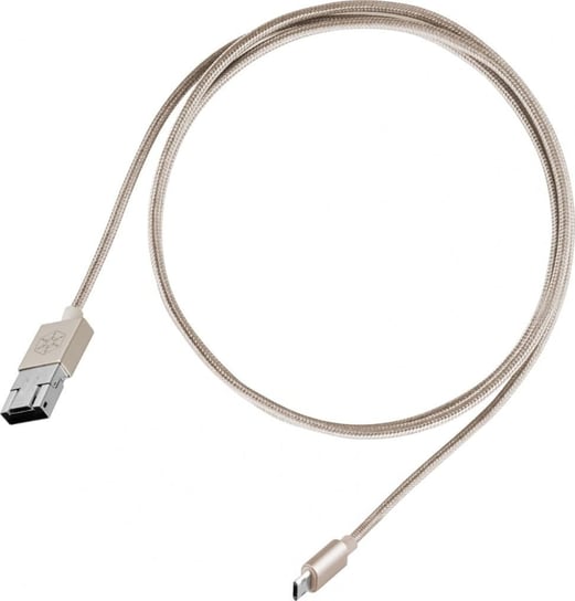 Kabel USB SilverStone USB-A - microUSB 1 m Złoty (52013) Silverstone