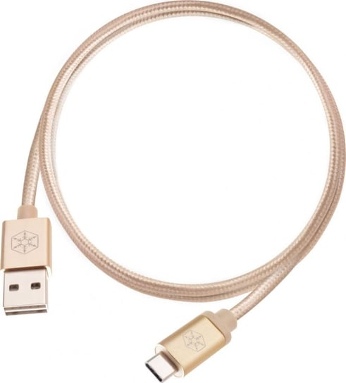 Kabel USB SilverStone USB-A - USB-C 1 m Złoty (52029) Silverstone