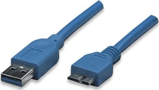 Kabel USB Techly USB-A - micro-B 2 m Niebieski (ICOC-MUSB3-A-020) Techly