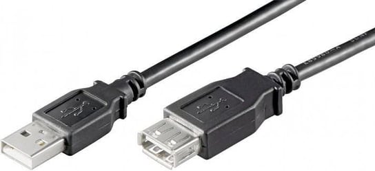 Kabel USB Techly USB-A - USB-A 0.3 m Czarny (686221) Techly