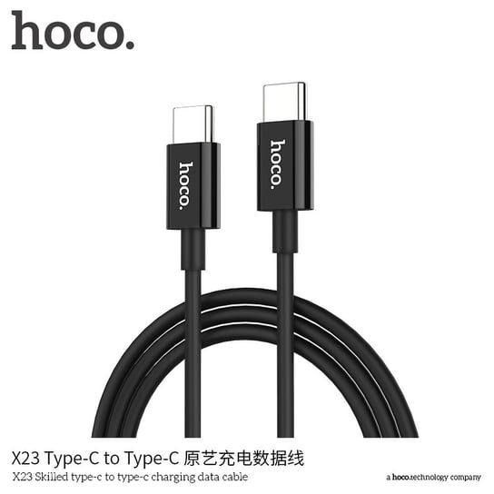 Kabel USB Typ C HOCO Skilled Power Delivery PD, X23, czarny HOCO.