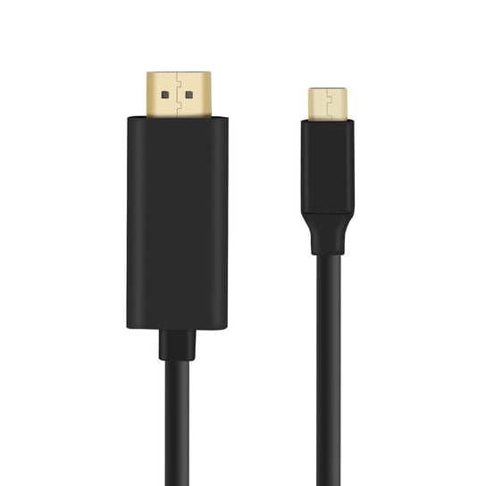 Kabel USB typu C na HDMI meski 4K, 2 m — czarny Avizar