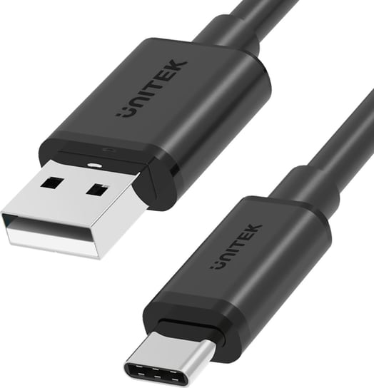 Kabel USB Unitek USB-A - USB-C 0.25 m Czarny (Y-C480BK) Unitek