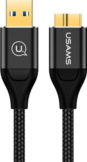 Kabel USB Usams USB-A - microUSB 1 m Czarny (63749-uniw) USAMS