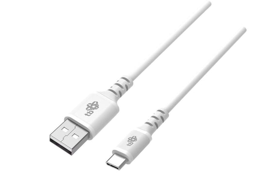 Kabel USB-USB C 1m silikonowy biały Quick Charge Inna marka
