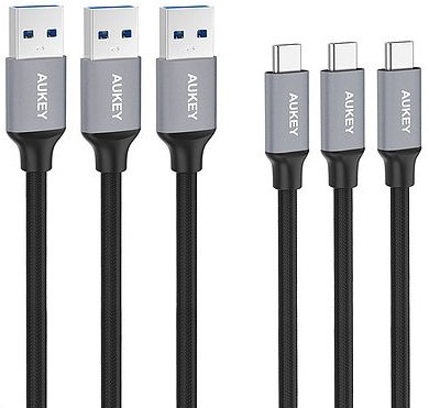 Kabel USB - USB-C AUKEY CB-CMD1, 3 szt. Aukey
