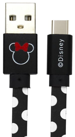 Kabel USB-USB-C DISNEY Minnie Kropki, 1 m Disney