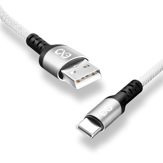 Kabel USB - USB-C eXc BRAID 1.2m, biały EXC
