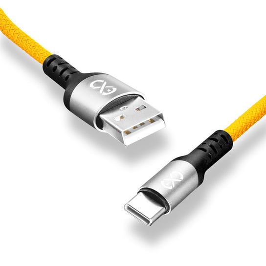 Kabel USB - USB-C eXc BRAID 1.2m, żółty EXC