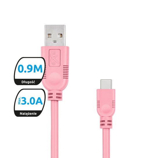 Kabel USB - USB-C EXC Whippy, 0.9 m EXC