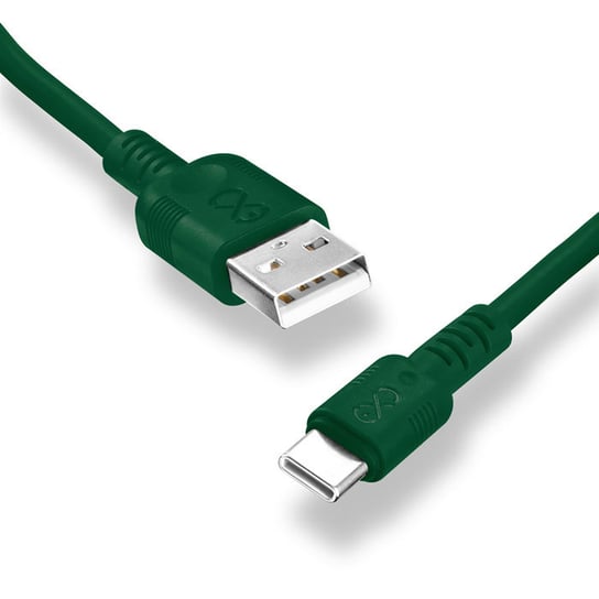 Kabel USB - USB-C eXc WHIPPY 2m ciemny zielony EXC