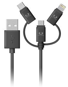 Kabel USB - USB-C/Lightning/microUSB FRESH ‘N REBEL Combo Fabriq, 0.2 m Fresh 'n Rebel