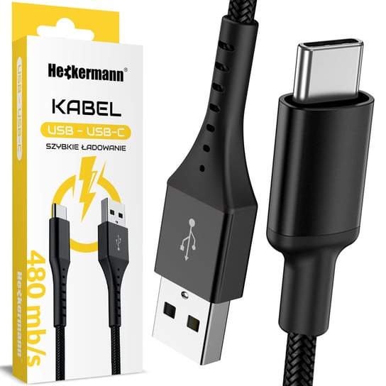 Kabel USB USB-C QUICK CHARGE 3.0 OPLOT 480mb/s 2m Heckermann