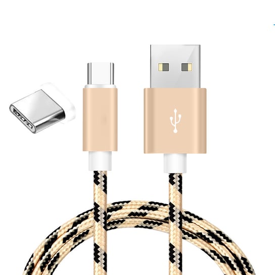 Kabel USB USB-C - złoty dane quick charge fast charging / Gline Gline