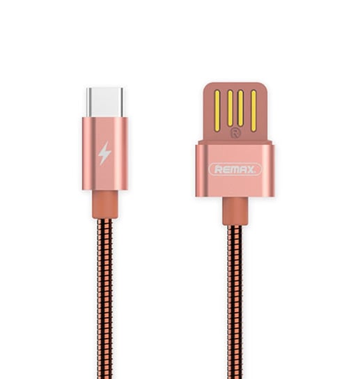 Kabel USB - USB typ C Remax RC-080a 1 m różowy Remax