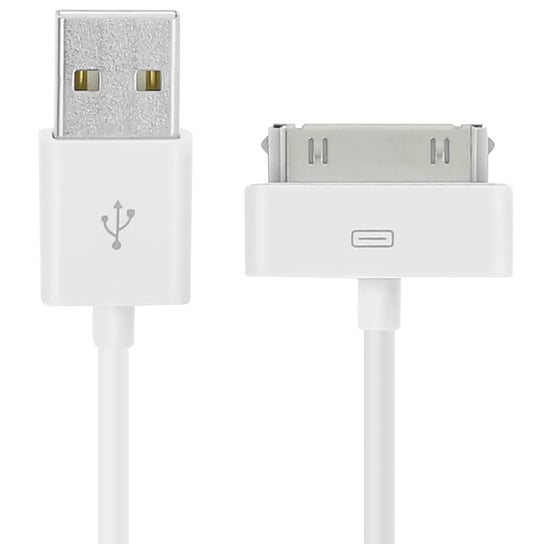 Kabel USB Złącze Apple, 30-stykowe - Biały Avizar