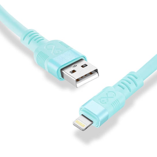 Kabel USBA-Lightning eXc WHIPPY Pro 0.9m błękit nieba EXC