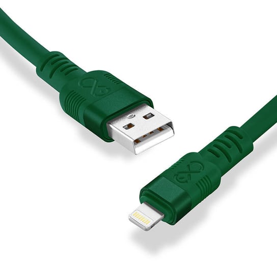 Kabel USBA-Lightning eXc WHIPPY Pro 0.9m butelkowa zieleń EXC